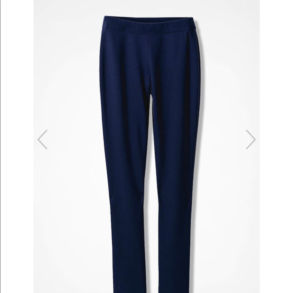 NWT Coldwater Creek Ponte Leggings NAVY